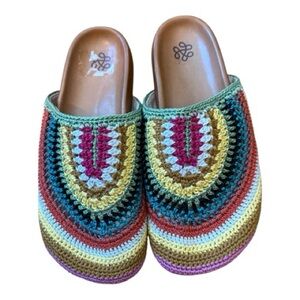 The Sak Multicolor Crochet Mules